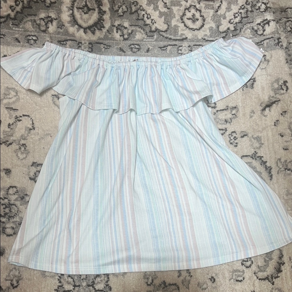 Light Blue Tulle Top